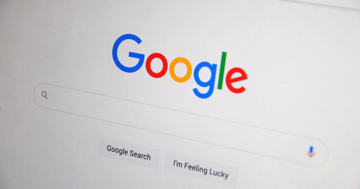 Ekranda Google ana sayfası