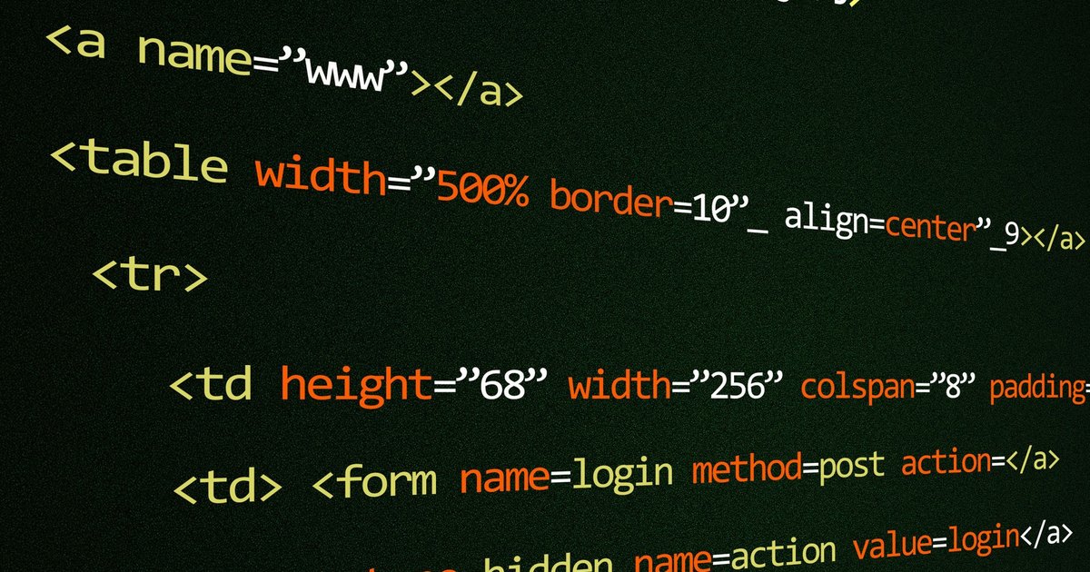 Ekranda HTML kod satırları